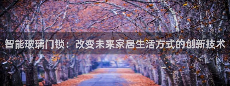 开丰娱乐平台提现失败：智能玻璃门锁：改变未来家居生活方式的创