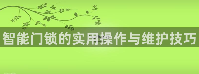 开丰娱乐若七九九：智能门锁的实用操作与维护技巧
