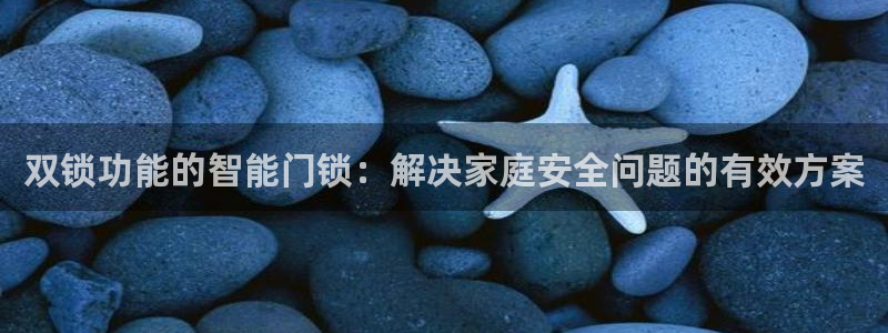 开丰娱乐后：双锁功能的智能门锁：解决家庭安全问题的有效方案