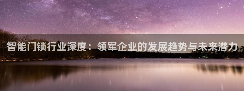 开丰娱乐平台登录网址：智能门锁行业深度：领军企业的发展趋势与