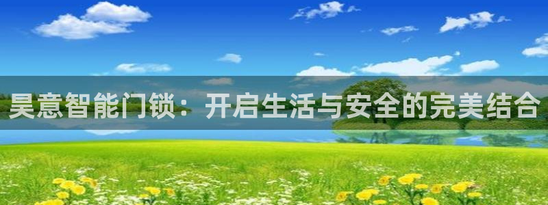 开丰娱乐2登录：昊意智能门锁：开启生活与安全的完美结合