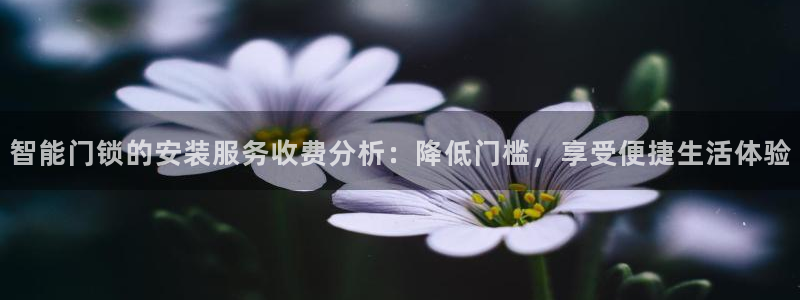 开丰娱乐67 5138：智能门锁的安装服务收费分析：降低门槛