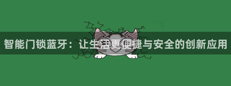 开丰娱乐67 5138：智能门锁蓝牙：让生活更便捷与安全的创