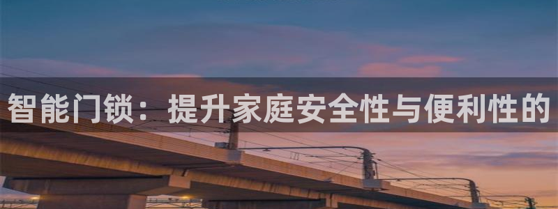 开丰娱乐主管家去判官333OO：智能门锁：提升家庭安全性与便