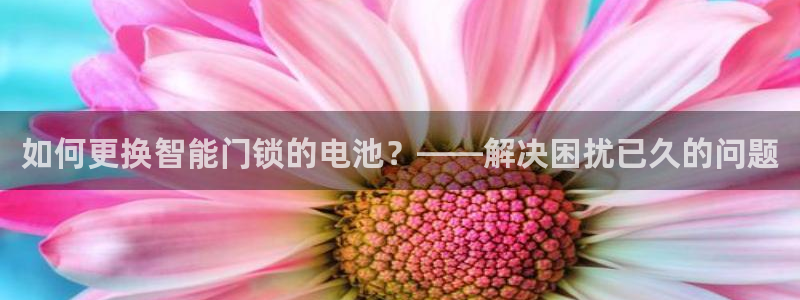 开丰娱乐平台官网网址：如何更换智能门锁的电池？——解决困扰已