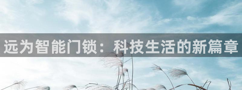 开丰娱乐月7O667：远为智能门锁：科技生活的新篇章