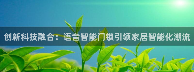 开丰娱乐官网平台登录：创新科技融合：语音智能门锁引领家居智能