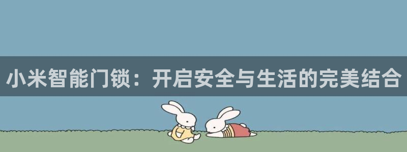 开丰娱乐登录：小米智能门锁：开启安全与生活的完美结合