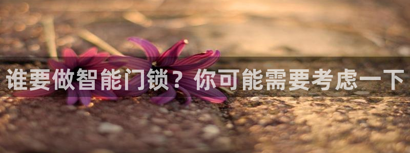 开丰娱乐天7O667：谁要做智能门锁？你可能需要考虑一下