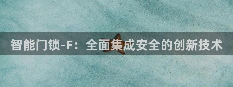 开丰娱乐登入地址在哪儿：智能门锁-F：全面集成安全的创新技术
